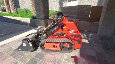 gravely mini skid steer|gravely stand on skid steer.